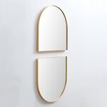 2x Spiegels met Boogvorm 2-delig – 60 x 50 cm – Verticaal & Horizontaa